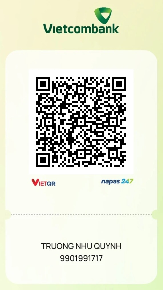 Mã QR Vietcombank, TRUONG NHU QUYNH, 9901991717