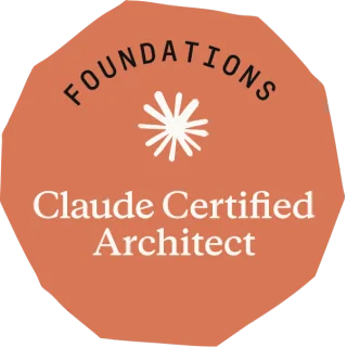Badge Claude Certified Architect - Foundations (CCA-F) của Nguyễn Phúc Nguyên Châu — Anthropic